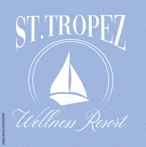 
St Tropez Monaco Yacht Sailing Club Nautical Varsity College colleigiate teams sail health USA Trending Anchor Wreaf Graphic Tee t-shirt logo slogan graphic artwork typography tote badge emblem crest