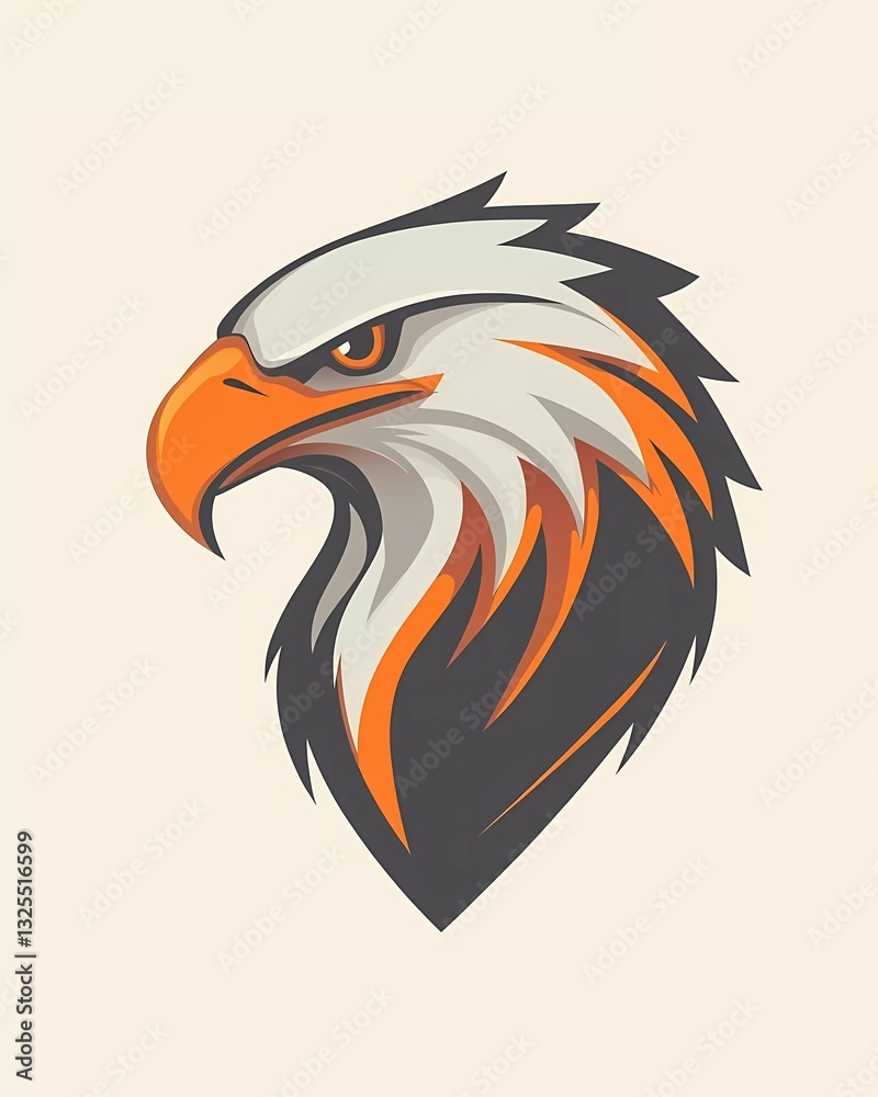 Fototapeta premium eagle logo mascot illustration