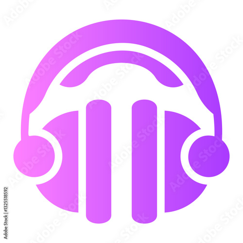 headset Gradient icon