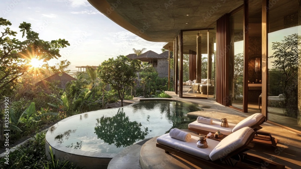 Fototapeta premium Escape to a peaceful oasis with top-notch spa facilities in Bali.