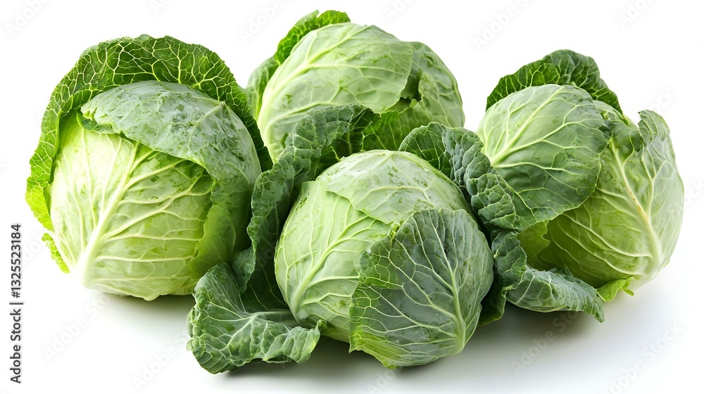 Obraz premium cabbage on white background