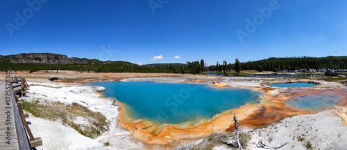 Geyser Basin in Yellowstone National Park