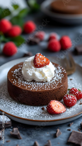 Wallpaper Mural Delicious Chocolate Cake Dessert Photo Torontodigital.ca