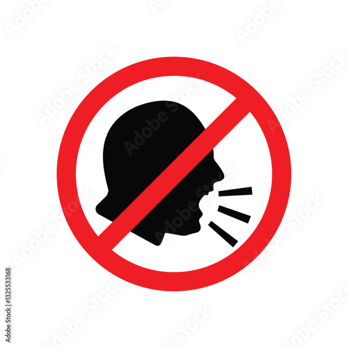 Don't Shout icon sign