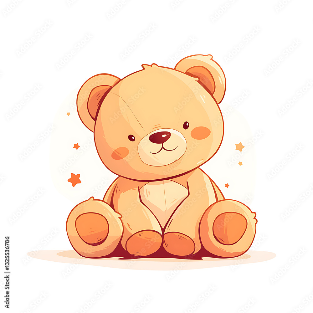 Obraz premium Adorable and Playful Bear Engaged in Various Activities, Minimalist and Logo-Style Designs illustrator