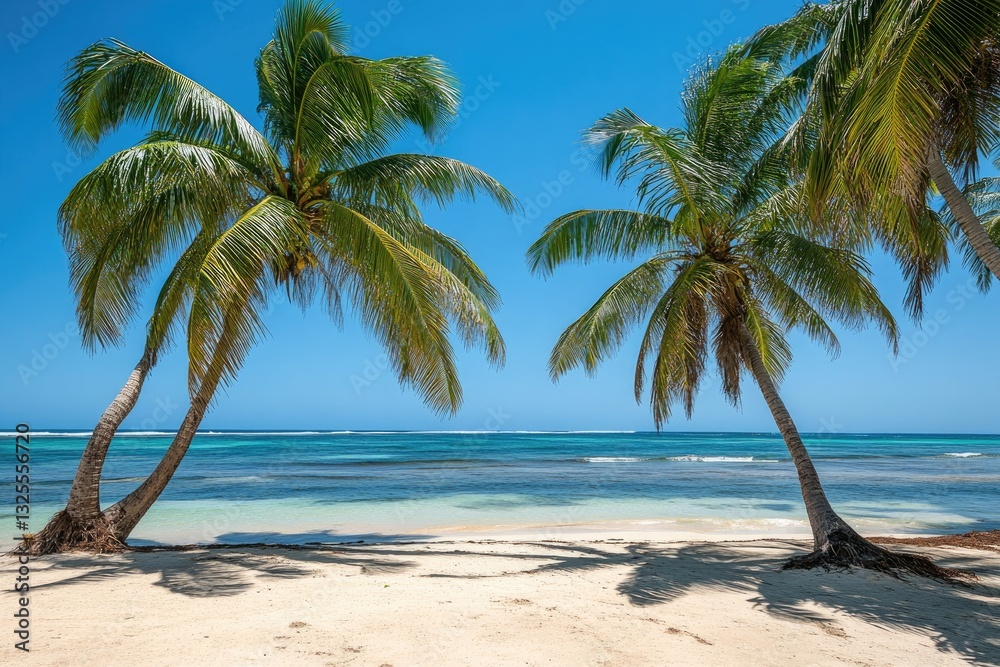 Tropical Paradise Beach Scene Tropical Paradise Beach Scene