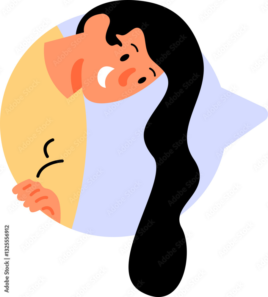 Bubble Chat Naive Character Illustration Element Bubble Chat Naive Character Illustration Element