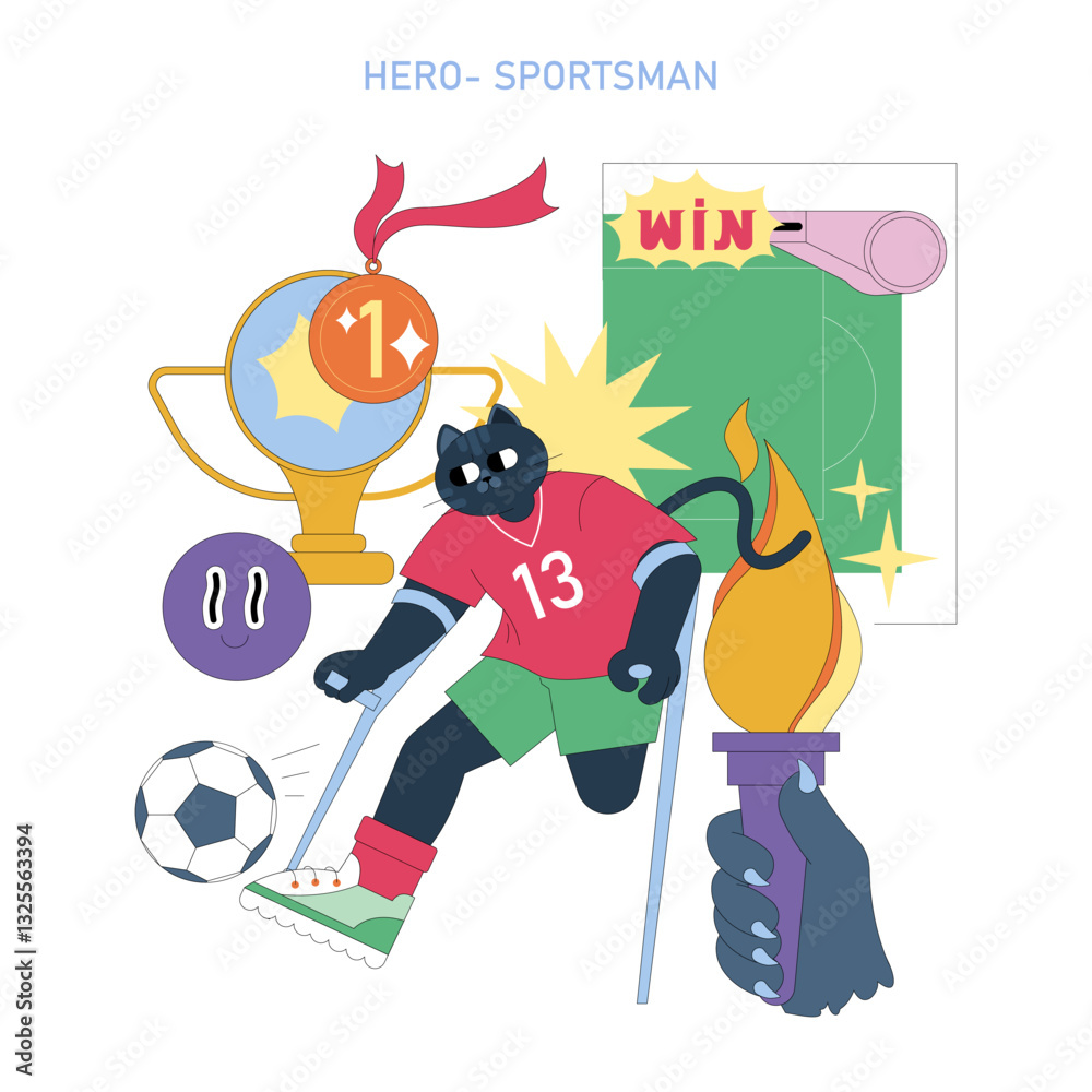 Fototapeta premium 12 Archetypes. Flat Vector Illustration