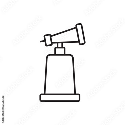 Air horn icon isolated