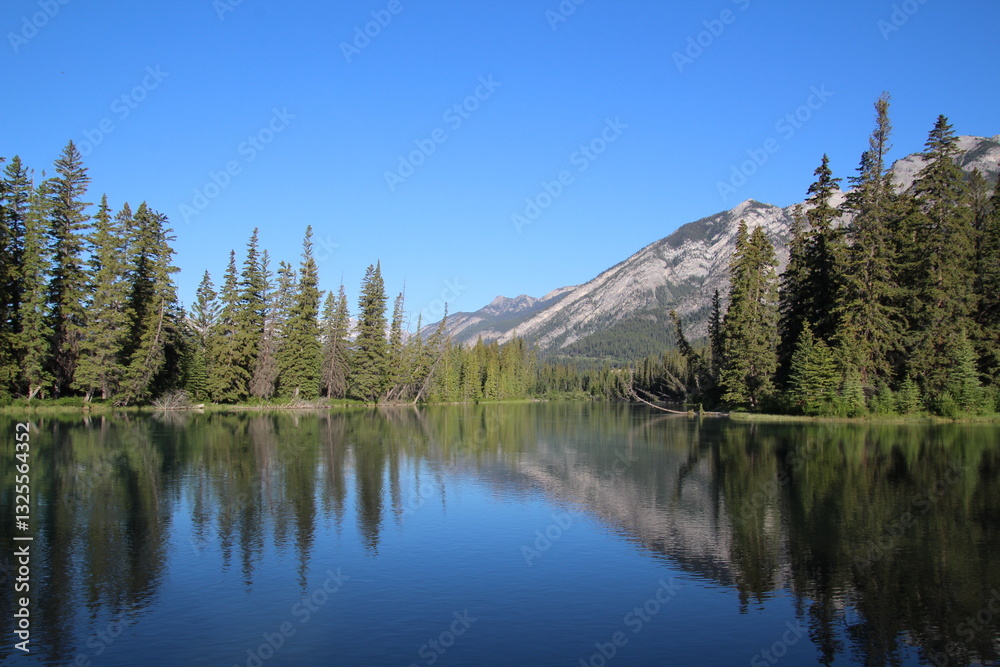 Mountain reflections, Banff National Park, Alberta Mountain reflections, Banff National Park, Alberta