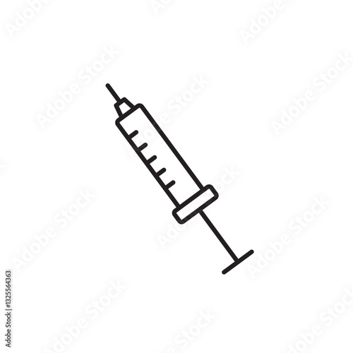 Needle icon isolated
