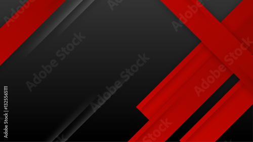 minimalist black and red vector illustration featuring an abstract geometric background with simple rectangle shapes vector illustration