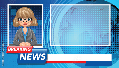 Animated News Broadcast Template