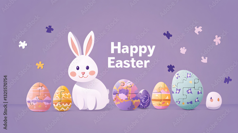Obraz premium bunny, easter, rabbit, toy, blackboard, holiday, animal, cartoon, spring, egg, celebration, eggs, illustration, cute, school, hare, card, isolated, happy, symbol, object, color, decoration