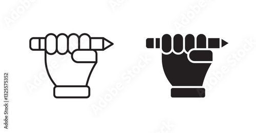 Self expression filled and outlined icons vectors on white background
