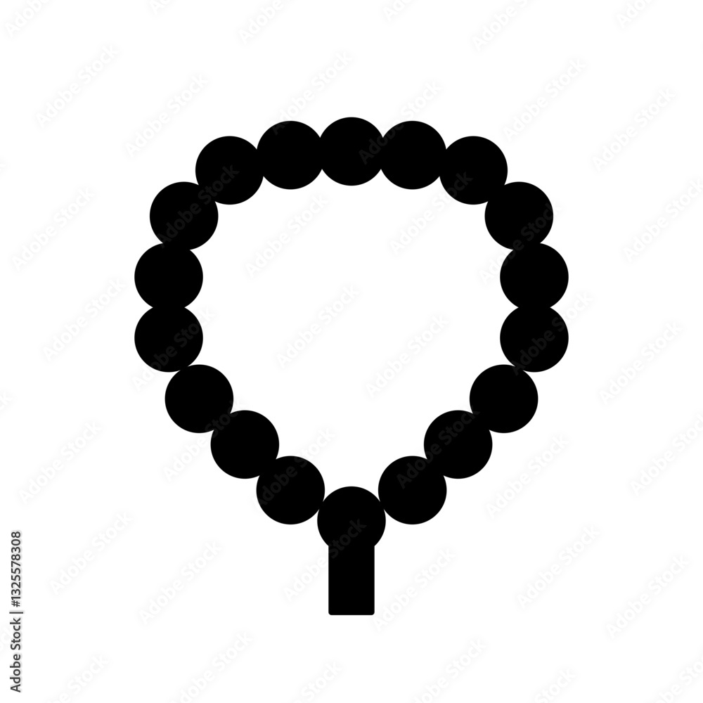 Fototapeta premium Prayer Beads Icon