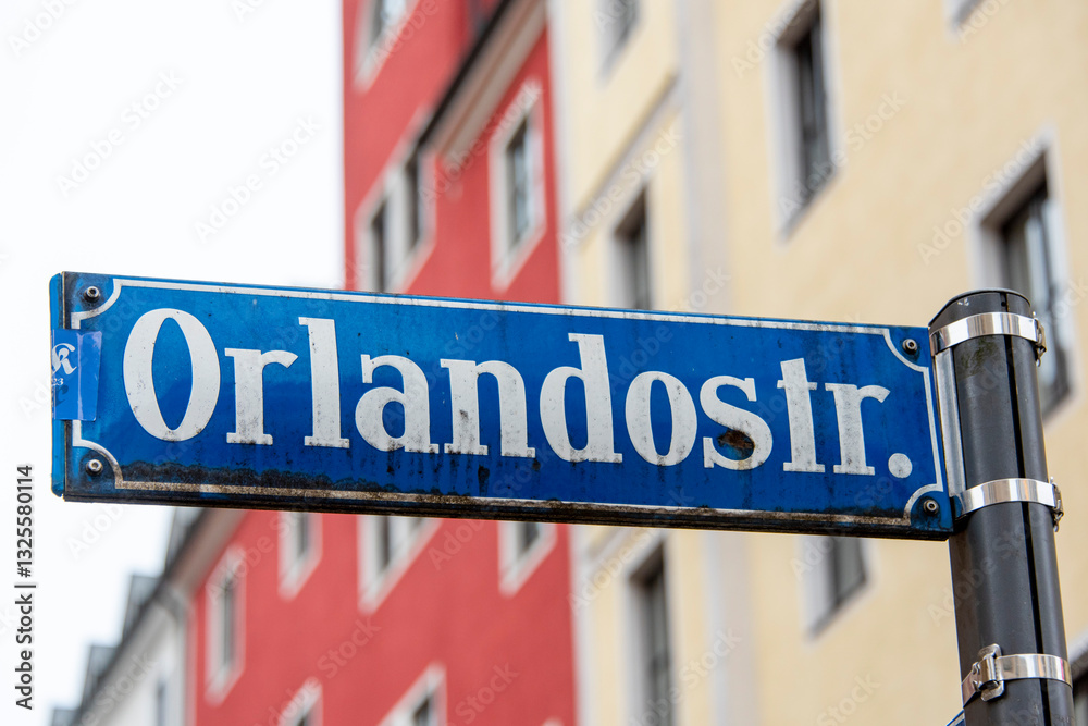 Obraz premium Street Name in Munich - Germany