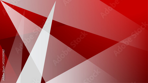 modern abstract geometric background with white and red shapes vector illustration, great for business project, presentation background, and wallpaper