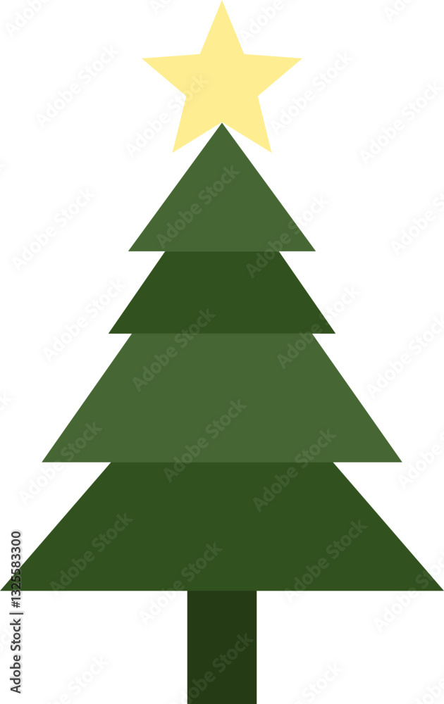 Hand Drawn Christmas Tree Icon Element Hand Drawn Christmas Tree Icon Element