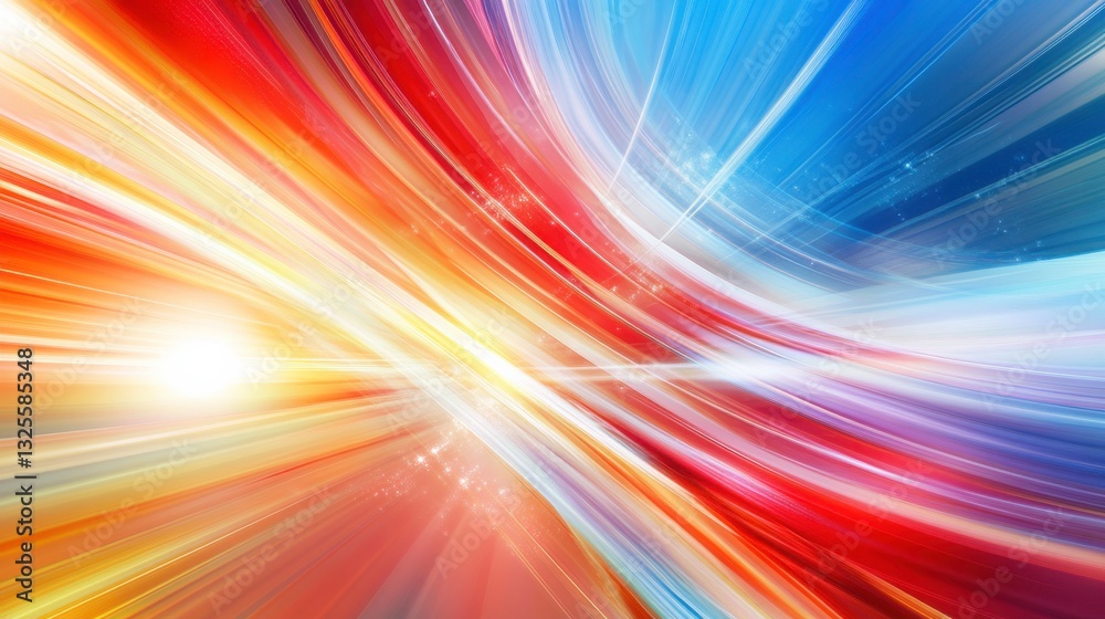 Vibrant Digital Lines in an Urban Background Vibrant Digital Lines in an Urban Background
