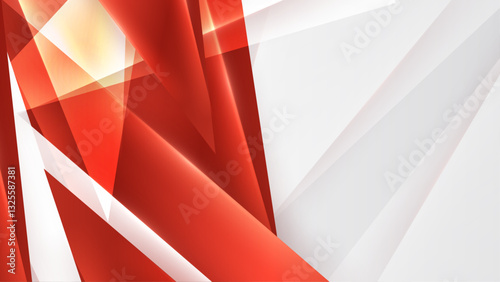 abstract white and red geometric background pattern shapes vector illustration