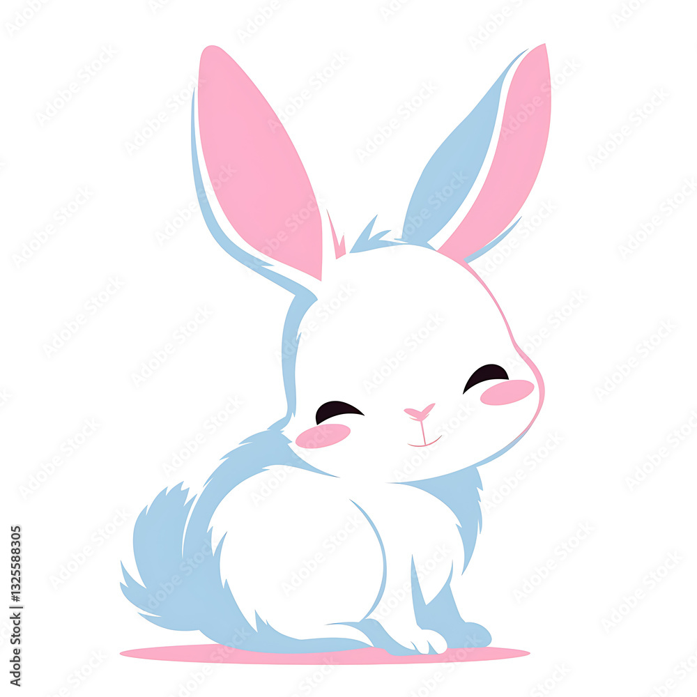 Adorable and Playful Rabbit Engaged in Various Activities, Minimalist and Logo-Style Designs illustrator. Adorable and Playful Rabbit Engaged in Various Activities, Minimalist and Logo-Style Designs illustrator.