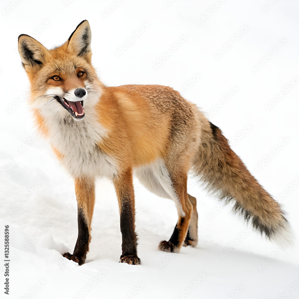Fototapeta premium red fox vulpes 4 years old