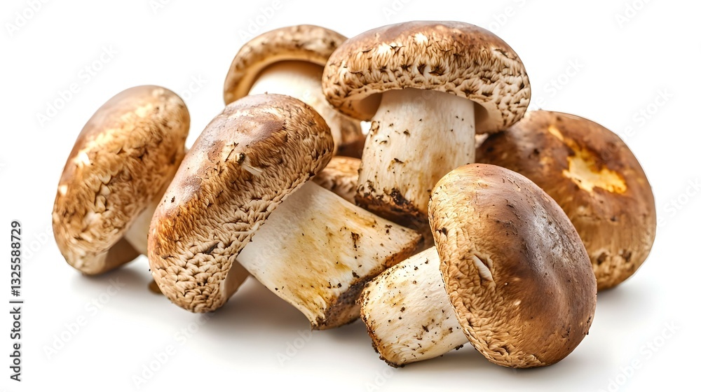 boletus mushrooms on a white background boletus mushrooms on a white background