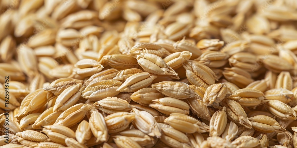 Close Up of Wheat Grains: A Nutritious Food Source