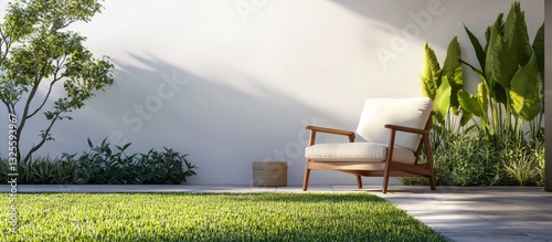 Wallpaper Mural Expansive view of a lush green grass lawn creates a tranquil atmosphere. Torontodigital.ca