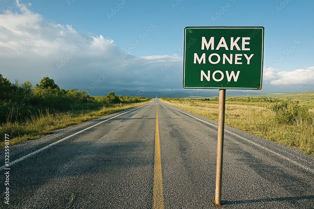 A motivational road sign saying A motivational road sign saying