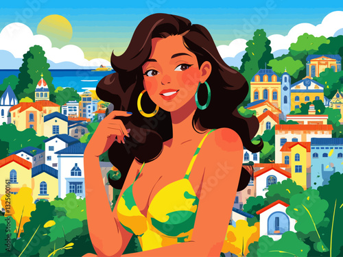  is an adjective given to a girl to call her beautiful or hot, a way of saying that she is attractive. It is a slang created and used in Brazil, mainly in Rio de Janeiro