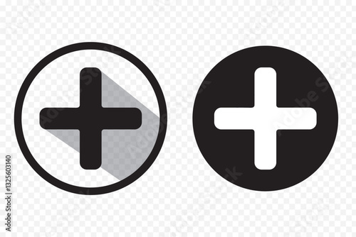 First aid kit icon set. Medical box with cross. Medical emergency equipment. Healthcare concept.  Medical symbol, Variety Design. EPS 10