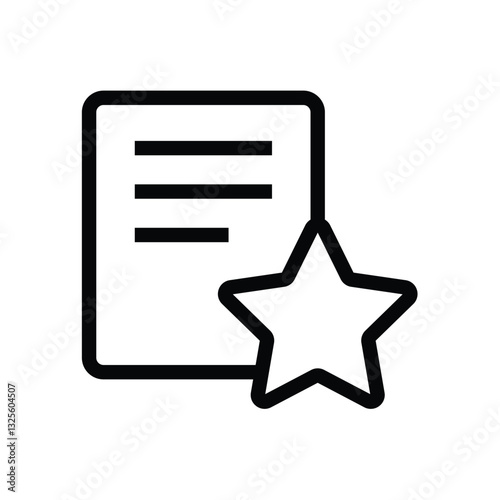 add favourite stars icon outlines