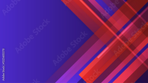 clean and minimal blue and red shapes abstract design geometric vector illustration, great for business project, presentation background, and wallpaper