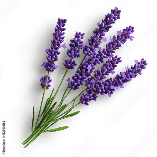 A captivating bunch of lavender flowers displaying vibrant purple blooms and fragrant aromas in a picturesque natural setting