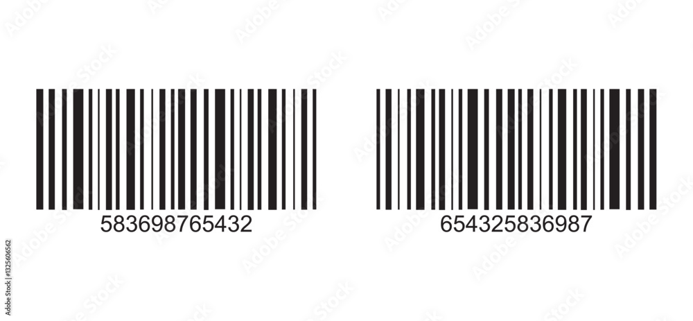 Barcode isolated on white background. Code stripes sticker. Barcode labels, customers qr code. Barcode isolated on white background. Code stripes sticker. Barcode labels, customers qr code.