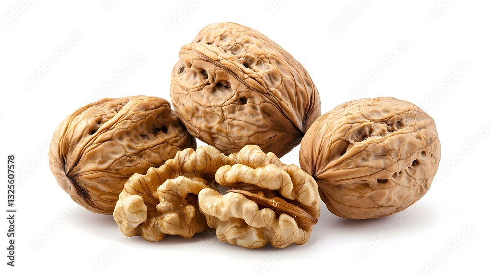 fresh walnuts in peel isolated on white fresh walnuts in peel isolated on white