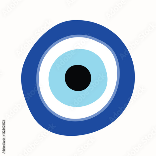 Greek evil eye flat vector
