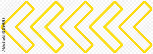 Arrow chevron symbol .Arrows symbols set. Blend effect. Vector isolated on Transparent background. EPS 10.