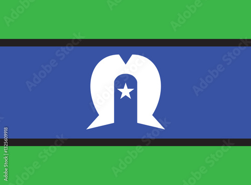  flag of the Australian Torres Strait Islander