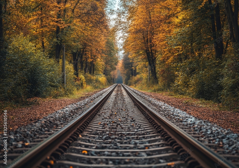 The natural tunnel of love, the forest train track that forms an enchanting tunnel along its tracks The natural tunnel of love, the forest train track that forms an enchanting tunnel along its tracks