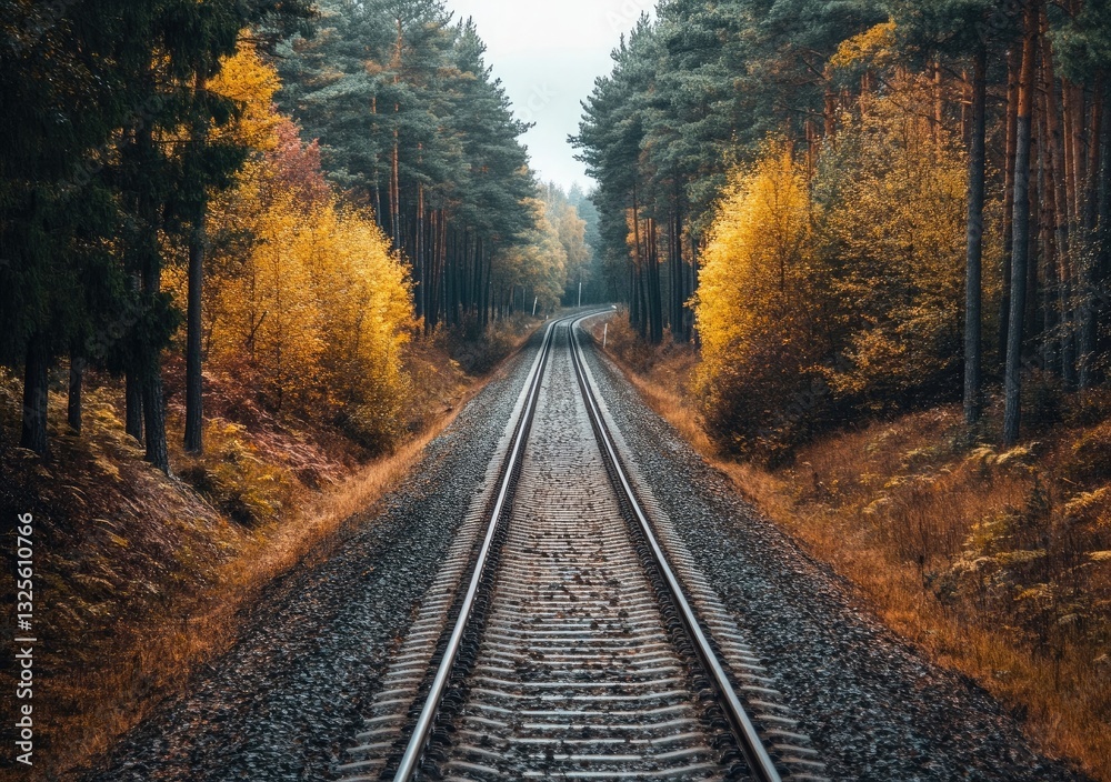 The natural tunnel of love, the forest train track that forms an enchanting tunnel along its tracks The natural tunnel of love, the forest train track that forms an enchanting tunnel along its tracks