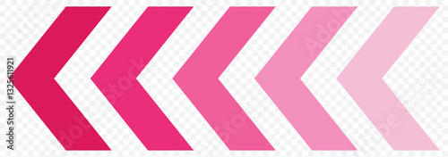 A chevron arrow. Dynamic moving arrow symbol. Arrow moving dynamic sign. Road lines arrow zigzag chevron speeds flat style. EPS 10.