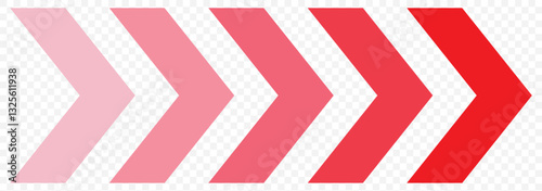 A chevron arrow. Dynamic moving arrow symbol. Arrow moving dynamic sign. Road lines arrow zigzag chevron speeds flat style. EPS 10.
