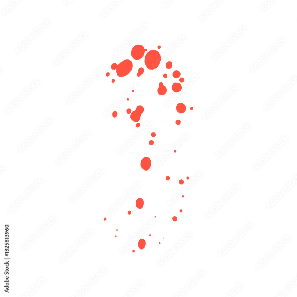 Paint splash isolated on white. Blood splatters. Red blots of watercolor Realistic bloody splatters for Halloween Drop of blood concept. blood splat isolated on png background. Paint splash isolated on white. Blood splatters. Red blots of watercolor Realistic bloody splatters for Halloween Drop of blood concept. blood splat isolated on png background.