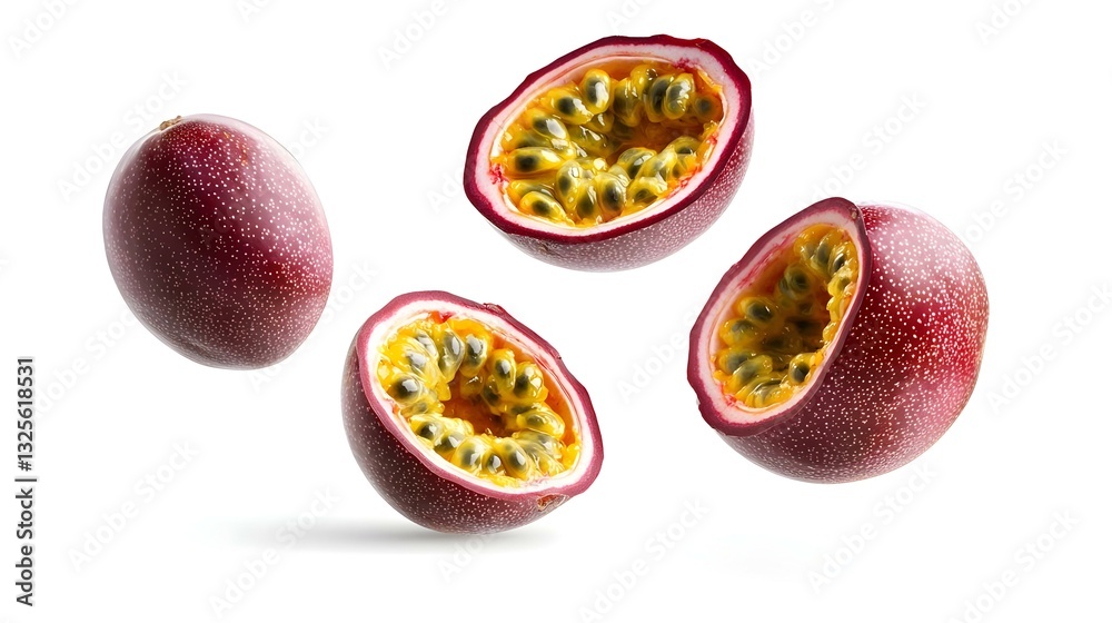 Fototapeta premium Passion Fruit isolated on white background