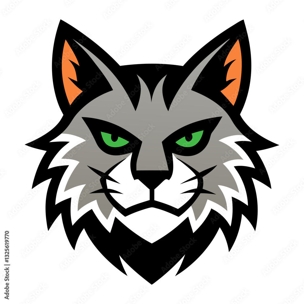 Cat head mascot logo design vector Cat head mascot logo design vector