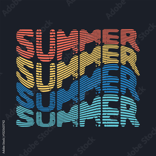 Summer stylish t-shirt and apparel abstract design. Vector print, typography, poster