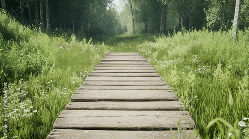 Path to Serenity: A wooden ...